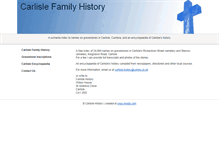 Tablet Screenshot of carlisleshistory.co.uk